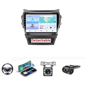 Android 13 Auto Stereo MP5 Player 9'' Screen Autoradio Voor Hyundai Santa Fe 3 2013-2017 Car-play Android Auto GPS-navigatie Bluetooth RDS FM AM DAB+ Radio Stuurbediening Voice Control(NF-1 4Core 1+