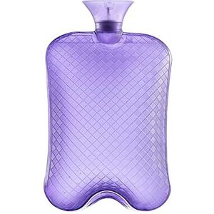 Warmwaterkruik Warmwaterkruikbed Warme Taille Warme Rug Warmwaterkruik, Geschikt Voor Volwassenen Kruik Warm Winter (Color : Purple, Size : 36 * 21 cm)