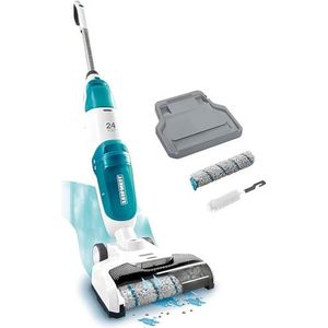 Leifheit Regulus Aqua PowerVac Accu-zuigwisser met krachtige 24 V, draadloze waszuiger met 22 minuten accuduur, stofzuiger met standaardfunctie