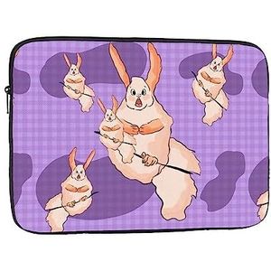 Wacky Bunny schokbestendige draagbare laptop beschermende hoes, mannen vrouwen zakelijke reizen kantoorbenodigdheden cadeau 25 cm