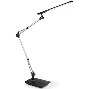 Home Sweet Home Moderne Led Bureaulamp Pro | 21/21/49cm | Zwart | verstelbare LED Leeslamp met schakelaar | LED geintegreerd | 4W 3000K 580lm | geschikt voor thuiskantoor
