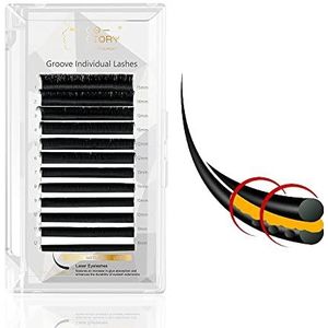 Costory Individuele Wimpers Laserverwerkte Wimperextensions Langdurige En Lichtere Wimperextensions Nepwimpers(Dikte 0,15 mm Krul C Lengte Gemengd 13 mm)