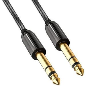 Gitaar Audiokabel 6.35mm 1/4 ""Man Naar 6.35mm 1/4"" Mannelijke Audiokabel Vergulde Jack Kabel Voor Gitaar Versterker (Color : B, Size : 5m)