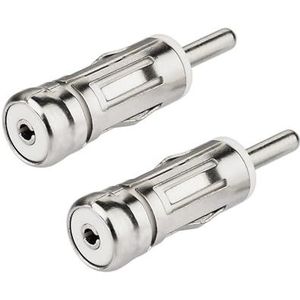 2 Antenne-Adapters, Universele Stereo-Adapter, DIN-Inbouwstekker voor Auto-Audio-Radio-Ontvanger