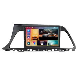 Android 15 GPS Navigation Stereo voor Hyundai Sonata 9 2015-2018 9 Inch 2 Din Car Stereo Radio met CarPlay AHD Omgekeerd beeld Bedieningselementen op het stuur(A2 2G+32G)