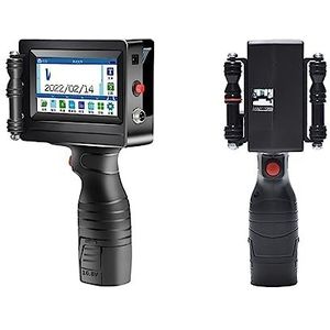 Draagbare inkjetprinter, 12,7 mm labelprinter QR-code Batchcodenummering Handheld, slimme inkjetprinter 25 talen draagbaar