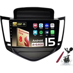 Android 15 Autoradio Sat Navi voor C-hevrolet Cruze (2008-2014) 9 Inch Touchscreen Multimedia Speler met Draadloze Carplay GPS Navigatie FM RDS Bluetooth 5G-WiFi SWC DSP,M700s