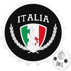Italia Italië Italiaanse kaart vlag magnetische flesopener gepersonaliseerde bieropener flesdop koelkastmagneten voor thuis keuken wit-stijl