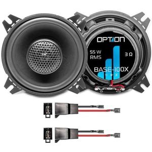 Option Luidspreker 10cm compatibel met VW T4 Transporter/Multivan, plug & play luidspreker 2-weg coaxiaal