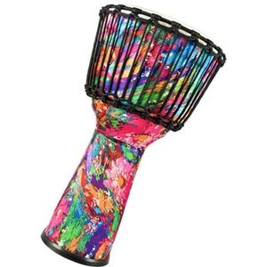 10-inch Volwassen Beginner Traditioneel Afrikaans Percussie-instrument PVC-lichaam Schapenvacht Drumvel Afrikaanse Trommel Afrikaanse Trommel voor Beginners (Size : B)