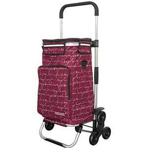 Rubberneck - Opvouwbare Boodschappenwagen - Rood - Aluminium en Kunststof - Inhoud 44 Liter