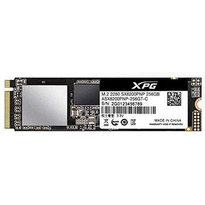 ADATA XPG SX8200 Pro 256Gb M.2 Solid State Drive, Gaming-SD Harde Schijf, Zwart