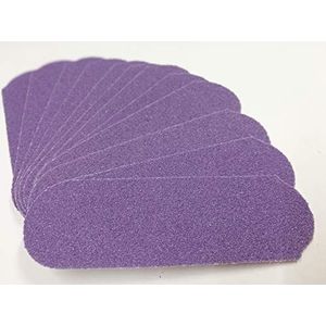 60 GRIT roestvrijstalen pedicure vijl navulpads, 60 Count (60 GRIT paars)