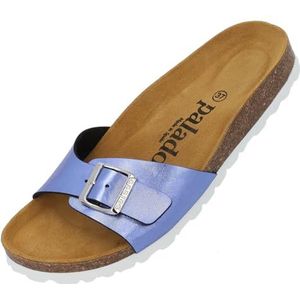 Palado - Malta Texas - Sandalen - Blauw - Comfortabele Pantoffels met Kurk-Voetbed
