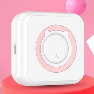 WMMNHY Mini Draagbare Thermische Printer Papier Photo Pocket Thermische Printer Afdrukken Draadloze Verbinding Printer(Argento)