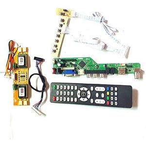 Voor M170EG01 VC VD Remote+Inverter+toetsenbord LCD display panel T.V53 controller board VGA HDMI AV USB RF 4CCFL 30Pin LVDS DIY kit (M170EG01 VD)