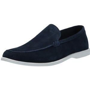 Steve Madden Ragle loafer voor heren, marine suede, 41 EU