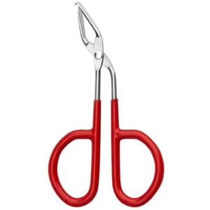 Stevige roestvrijstalen pincet met antislip grip voor nauwkeurige hantering in omgevingen met hoge temperaturen