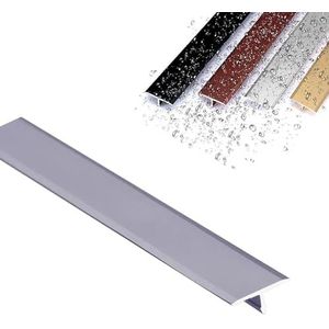 Overgangsstrips, aluminium, overgangsprofiel, overgangsprofiel, voor vloerbedekking op tegel/laminaat/vinyl, glad oppervlak (grijs, 900 x 20 mm (l x b)