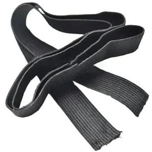 5Yards elastische band naaien kleding broek stretch riem kledingstuk DIY stof tailleband accessoires wit zwart 3,0 mm-50 mm-18 mm zwart