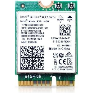 HighZer0 Electronics AX1675i Killer Series Upgraded WiFi 6E Adapter | Gaming WiFi Adapter | CNVio2 M.2 Wifi Card | 2.4 Gbps WiFi for PC | Bluetooth 5.3 Support | Requires Intel 11th+ Gen CPU
