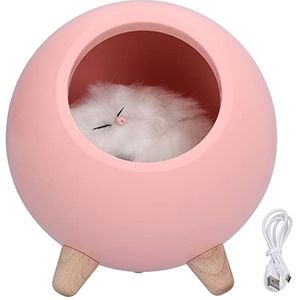Led -luidspreker, laag stroomverbruik Leuke Cat Touch Led-nachtlampje Kattenslaapontwerp voor slaapkamer voor woonkamer voor kantoor voor thuis