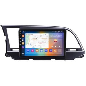 Android 13.0 2 Din Autoradio 10"" Touchscreen Auto Stereo Voor Hyundai Elantra 6 2016-2018 Met Draadloze Carplay Android Auto GPS Navigatie AHD Omgekeerd Beeld Stuurwielbediening(Color:A,Size:P2(1G+32G