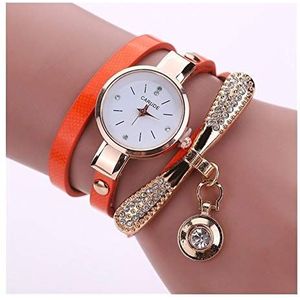 Dames horloges Top Brand Leer van dames armband horloges Pendant kwarts polshorloge Luxe Fashion quartz horloge Reloj Mujer (Color : 7)