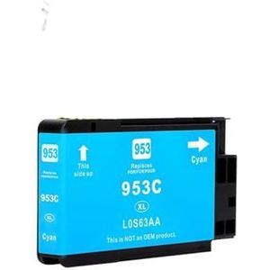 953XL Inktcartridge Compatibel 953 for XL for Pri-ter Offi-eJet Pro 7720 7730 7740 8210 8218 Zwart CMYK(Cyan)