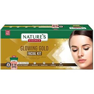 Nature's Essence Glowing Gold Facial Kit (60Gram+15ML)