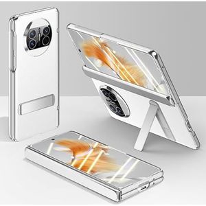 Telefoon Flip Case Cover, Compatibel met Huawei Mate X3 hoesje, mobiele telefoon flip case, [gegalvaniseerde telefoonhoes] [schermbeschermer] Robuust schokbestendig 360 volledig beschermende telefoonh
