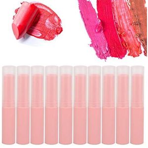 Leeg Lip Balm Tube, Lip Balm Tube, kleurrijke voor Lippenbalsem Lippenstift dagelijks gebruik vrouwen(07#Lipstick tube [roze])