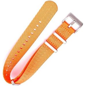 dayeer Veiligheidsgordel Nylon militaire horlogeband voor Omega JB 007 NAVO-horlogebanden (Color : Orange, Size : 24mm)