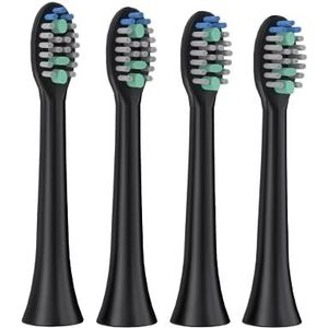 Lovely Land 4 Pack Elektrische Tandenborstel Vervangende Hoofden Vullingen, Professionele Tandenborstelkoppen Medium Zachte Borstelharen Vervanging Tandenborstelkoppen Superieure Reiniging en Plaque