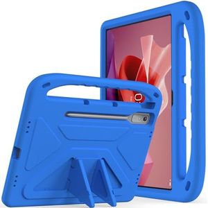 Tablet PC-hoes Compatible With Lenovo Tab P12 (12.7"") TB-370/TB-371, Shock Absorbing, With Handle,EVA, Holder, Sturdy Tablet Case For Kids, Lightweight Bescherming(Blu)
