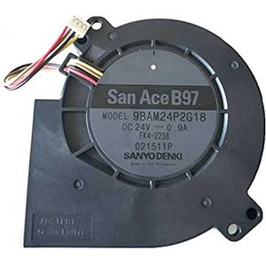 LMNCBVYA 9BAM24P2G18 DC24V 0.9A Large Wind Blower Cooling Fan - 97x33MM 4-Wire Cooling Solution