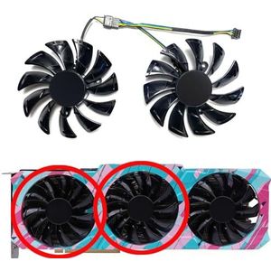 GA92S2U 90MM voor ZOTAC RTX3060 3060ti 3070 3070ti 3080 3080ti 3090 X-GAMING grafische kaart vervangende ventilator(Middle left fan)