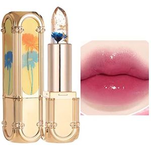 Kleur veranderende lippenstift - Natuurlijke Vocht Hydraterende Plumping Clear Jelly Flower Lipstick - Clear Jelly Lipstick Blush Cosmetica voor kinderen, meisjes, dames, vrouwen