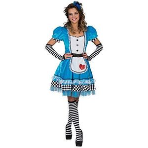 Alice In Wonderland Kostuum | Alice Uit Het Sprookjes Wonderland | Vrouw | Maat 44-46 | Carnavalskleding | Verkleedkleding