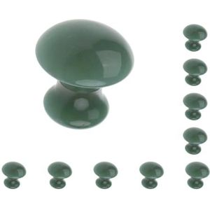 10 Set van Vrouwen Facial Beauty Massage Jade Stone Relaxing Paddestoel Massage Stone Green