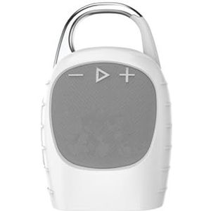 Luidspreker beschermhoes voor JBL CLIP5 Siliconen Cover Clip5 Speaker Organizer Draagbare Bescherming Sleeve (Wit)