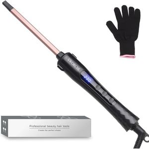 Krultang 5 in 1, Keramische Tourmaline Coating Krultangen en Stijltangen Set Multifunctionele Instelbare Temperatuur Stylinginstrumenten voor Lang Kort Haar (roze)