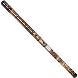 Handgemaakte Bamboe Fluit Paarse Bamboefluit Speeltype Bamboefluit Beginner Dubbele Plug Horizontale Dwarsfluit Met Toebehoren Beginner Bamboe Fluit (Color : F)