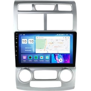 9"" Touch Car Stereo Radio DAB Head Unit GPS Navigatie voor KIA Sportage 2004-2007 Android 12 Autoradio Ingebouwde CarAutoPlay Achteruitrijcamera Ondersteuning DSP Bluetooth USB android auto (Size : 4