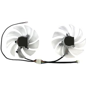 Voor POWERCOLOR voor Radeon RX6600 6600XT 6650XT voor Hellhound grafische kaart vervangende ventilator FD10015H12D(A pair of fans)