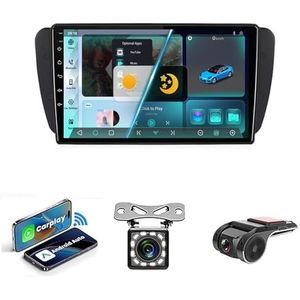 9-inch Touchscreen Autoradio Met Bluetooth Autoradio Voor Seat Ibiza MK4 6J 2008-2015 Plug en Play Android 14 2 Din Autoradio Radio Android Automatische Bluetooth USB RVC SWC(NF-2 WIFI 2G+32G)