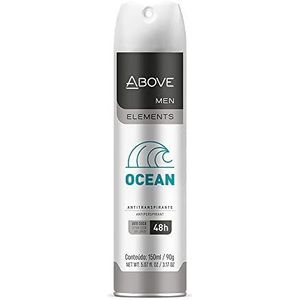 ABOVE 48 Hours Element Anti-transpirant Deodorant Spray, Ocean, 150 ml - Deodorant voor Mannen - Citroen, Bergamot, Lavendel Notes - Droge Spray - Geen Vlekken