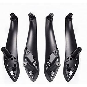 4 Stuks Auto Interieur Voor 3 4 Serie F30 F31 F32 F33 F34 F35 F36 3GT 2012-2018 Asseccories Deurklink Binnen Outer Cover Trim Binnendeur Handgreep(Black Inside 4Pcs)