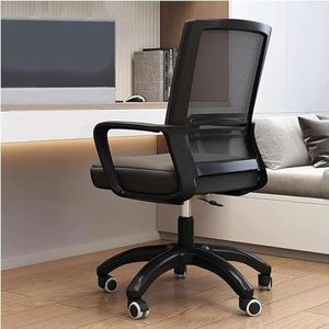 bureaustoel Bureaustoel Stof Mesh Bureaustoel 8 cm in hoogte verstelbare ergonomische bureaustoel met Pu-wielen Mode bureaustoelen Comfortabel