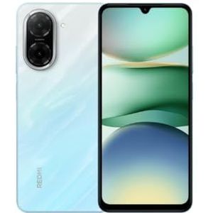 Xiaomi Redmi A5 Smartphone, 4 + 128 GB, meeslepend display, 17,9 cm (6,88 inch), 120 Hz, krachtige Octa-Core-processor, 5200 mAh, 32 MP KI-dubbele camera, oplader niet inbegrepen, blauw (EU-versie)